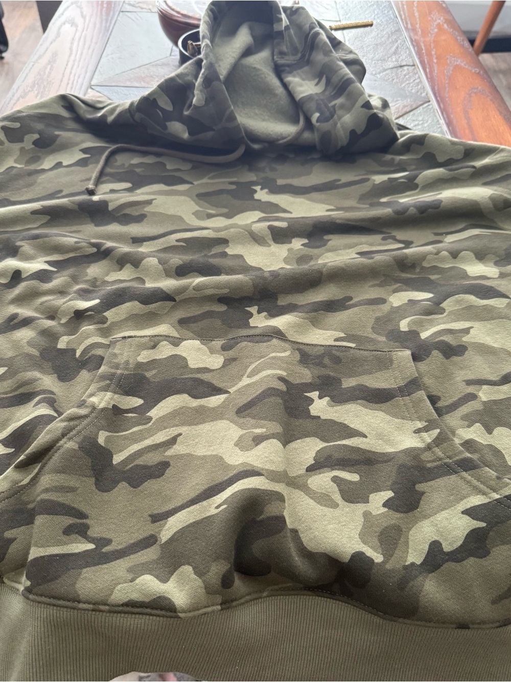 George Olive Green Hoodie with Logo Tag